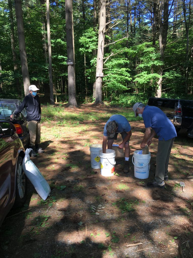 Photo of people working at Schiffman Woods